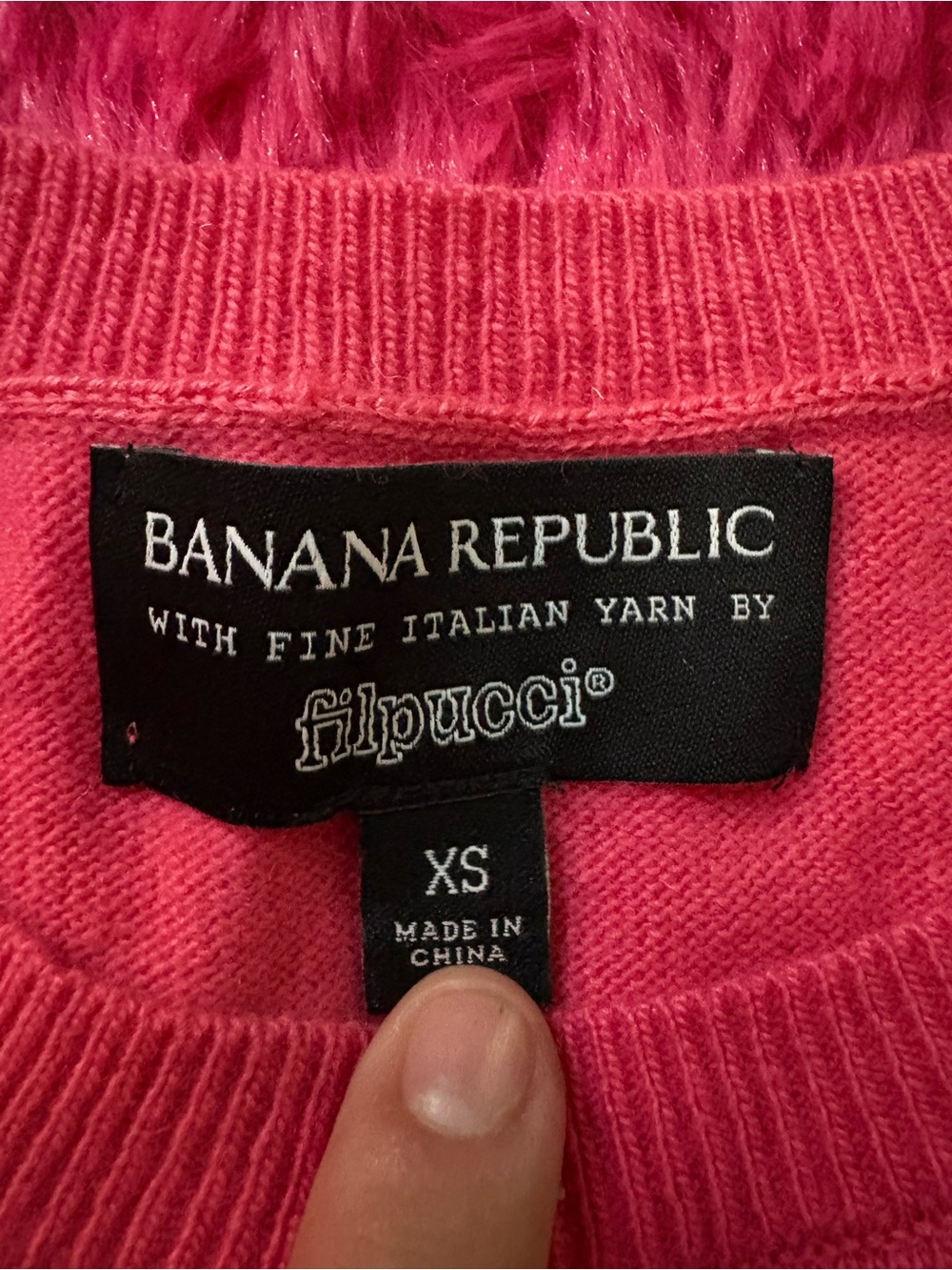 GAP Women's Bright Pink Crewneck Sweater